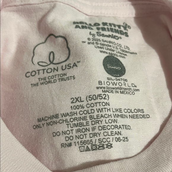 Sanrio Pink Hello Kitty Rainbow T-Shirt - Picture 4 of 4